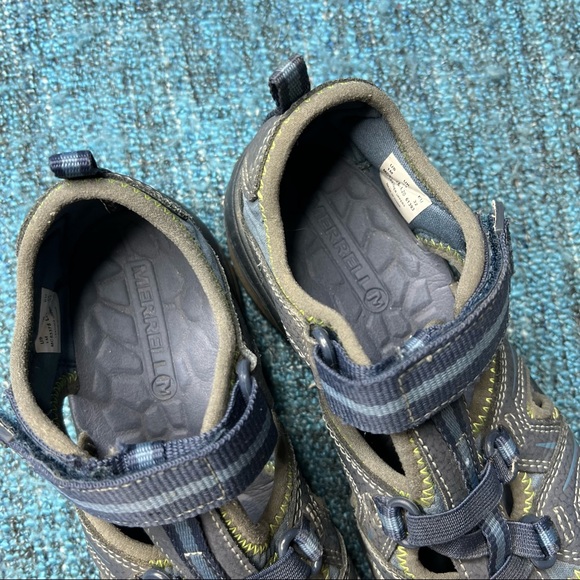 Merrell Kid's Hydro Sandals In Blue Green - Picture 3 of 7